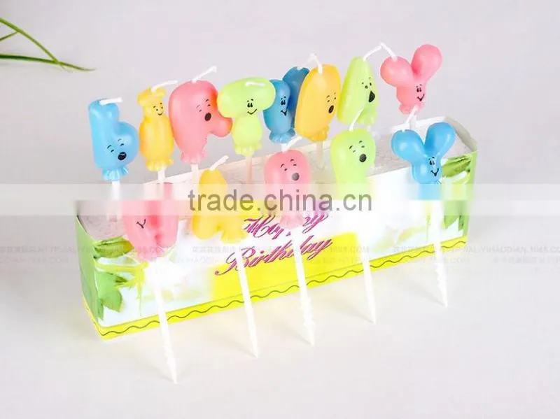 Kawaii Little Feet Shape Happy Birthday Candle for Children