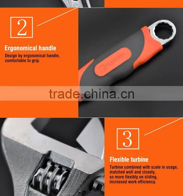 Professional adjustable wrench special wrenches furniture tools flexible adjustable wrench