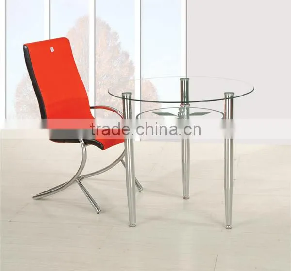 Modern Kitchen Round Table Dining Room Furniture Glass Dining Set