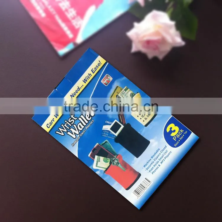 Multi-function Wrist Wallets Zippered Wrist Pouch 3 in 1 Wristbands Wallets