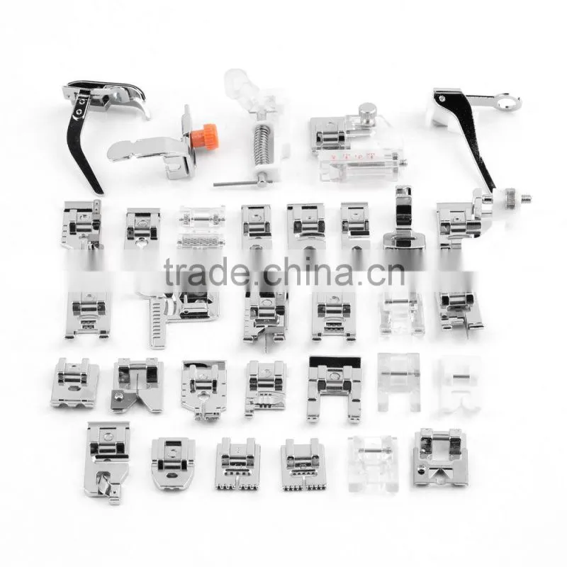 32PCS Sewing Machine Foot Sewing Machine Feet Sewing Machine Presser Foot For Brother Janome Yokoyama Juki