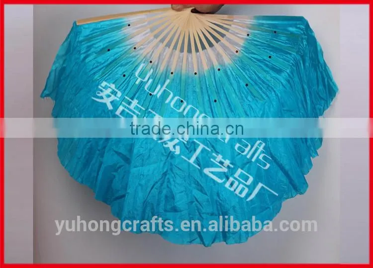 Folk art handmade silk Chinese dance fan