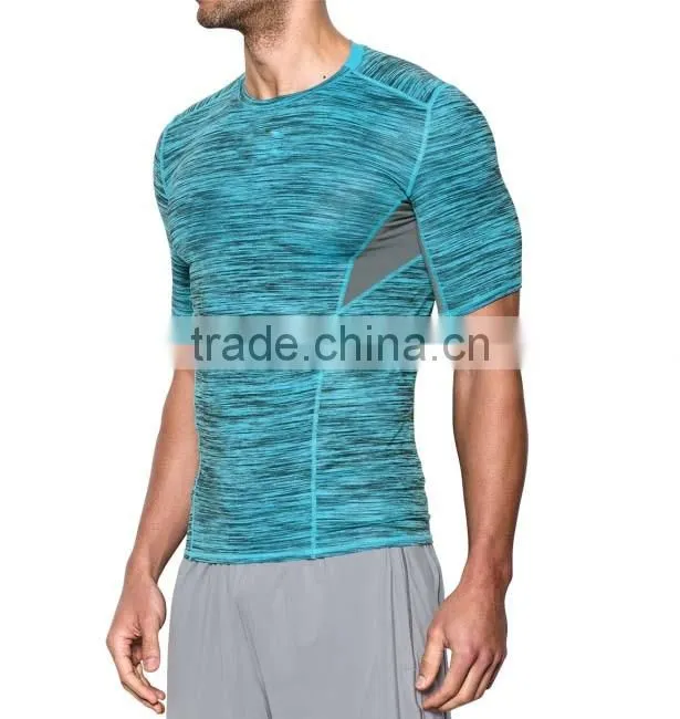 China Factoty Wholesale Made Plain Gym Sports Wear O-neck Custom T shirt