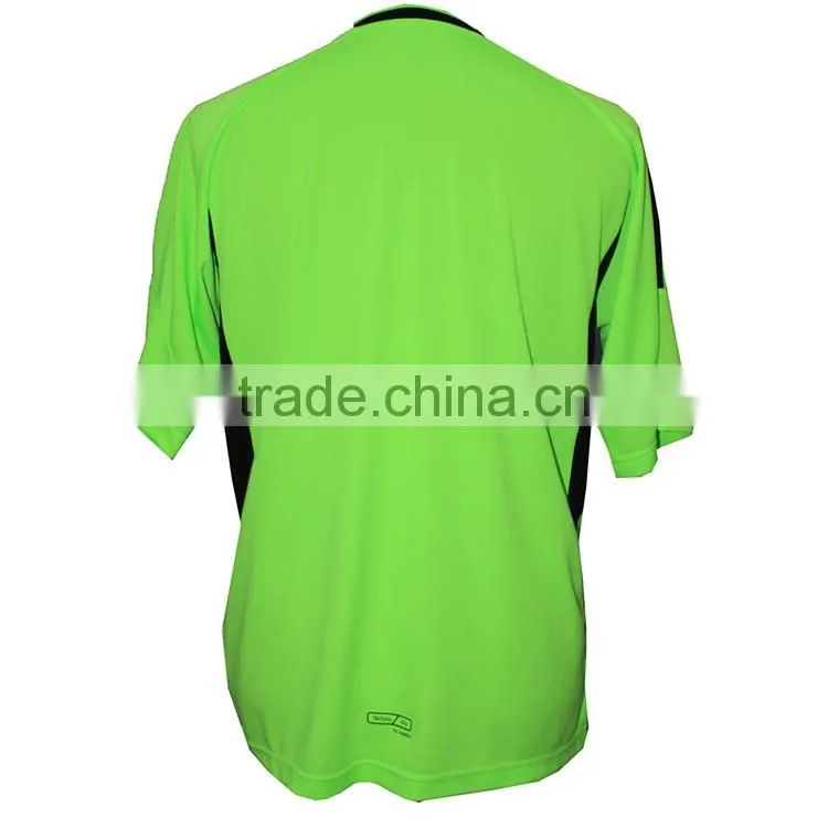hot sale fashionable black green soccer jersey