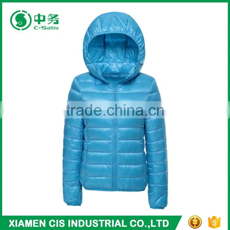 Morden Design Short Style Women Duck Down Feather Jacket for Winter