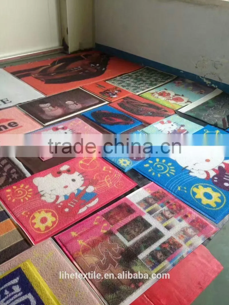 New product Nice Design pvc print carpet floor door mat