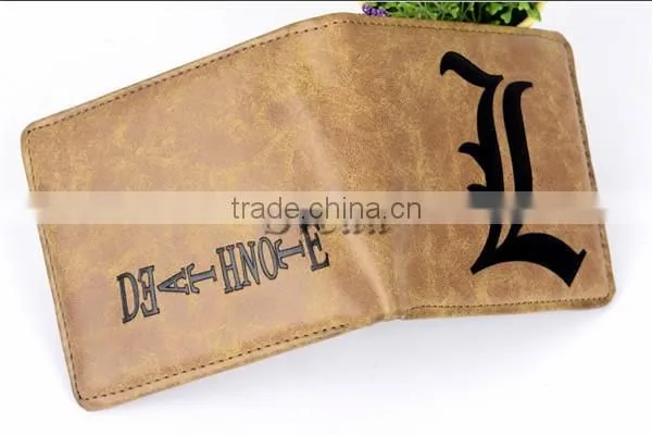 Death Note PU wallet cosplay L purse costume accessory wallet short wallet Hight quality