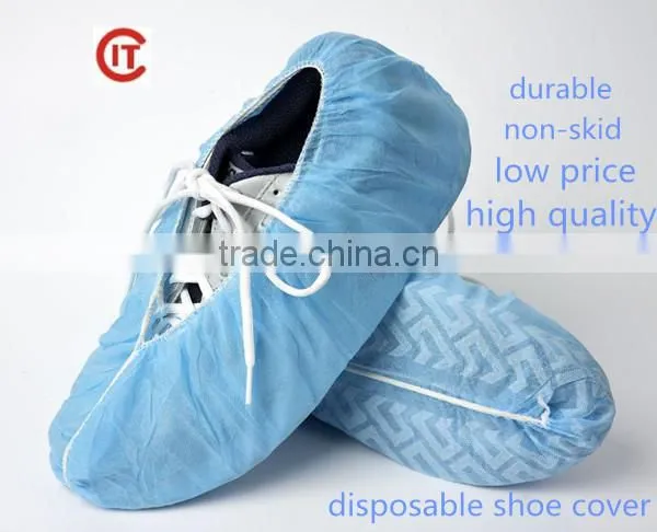 Better quality disposable wholesale pp non-woven anti-skiddig shoe cover