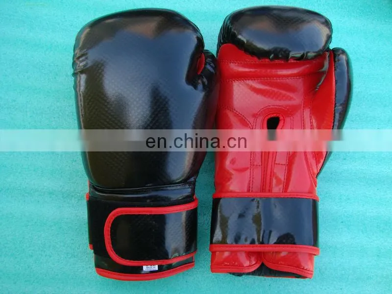 Genion Leather Black Boxing Gloves