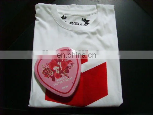 compressed t-shirt in customized shape