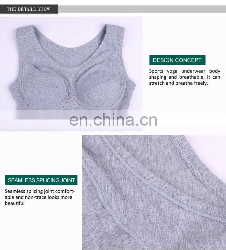 Low Price Fitness Hot Girl Cotton New Bra and Panty