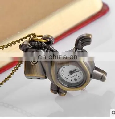 godbead Charming Design Classic Quartz Antique Pony Pendant Children Pocket Watch Necklace retro pocket watch wholesale