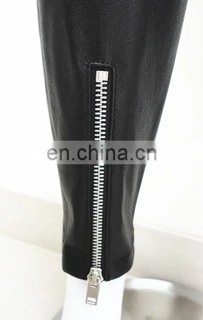 wholesale stretch leggings stretch lamb leather pants stretch pants for ladies