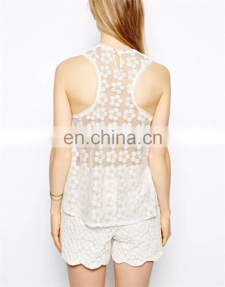 Hottest sequin daisy top clothing/ sequin daisy clothing for women