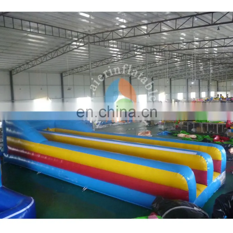 good price beautiful design infatable bungee run competition games/outdoor game inflatable bungee run