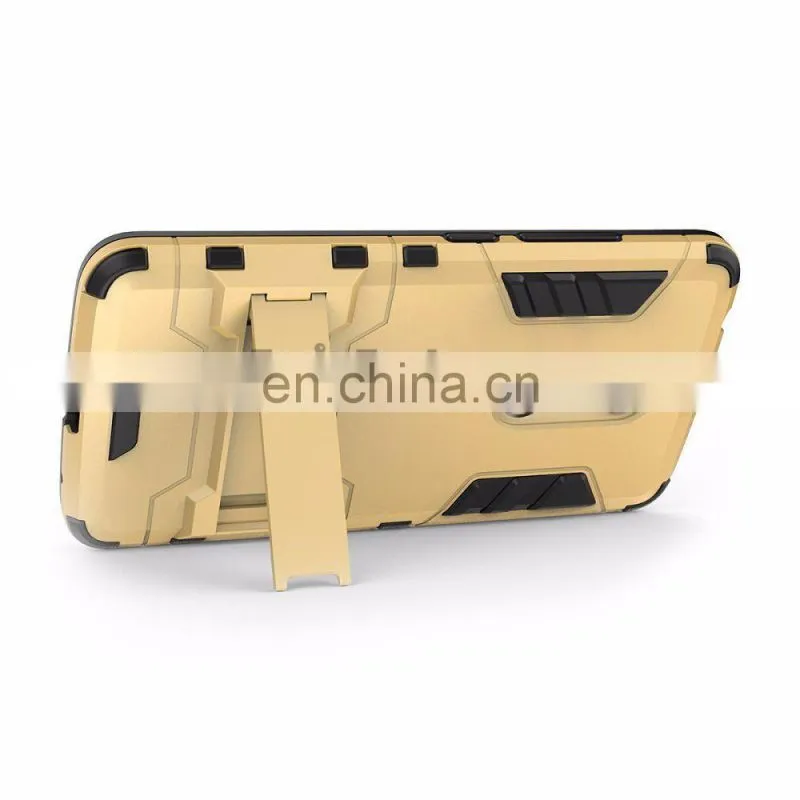 Detachable 2 in 1 with Stand Hybrid Hard PC + Black TPU Back Cover Case for ZTE Axon 7