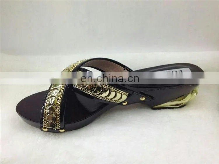 latest ladies slippers shoes and sandals(MD087)