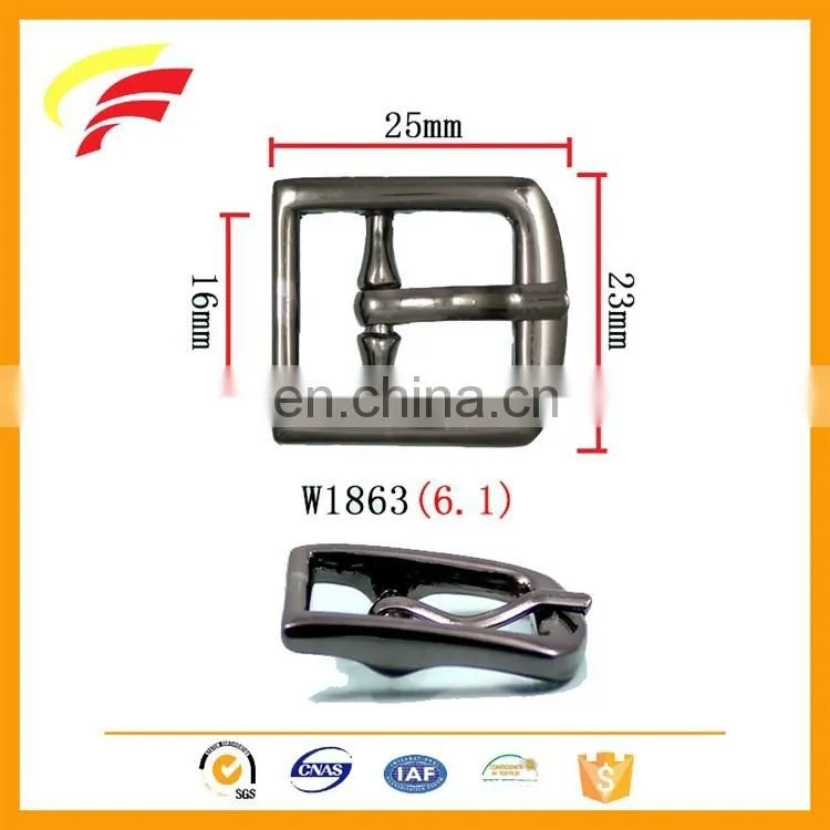 zinc alloy metal tri-glide adjustable strap pin buckle for bag