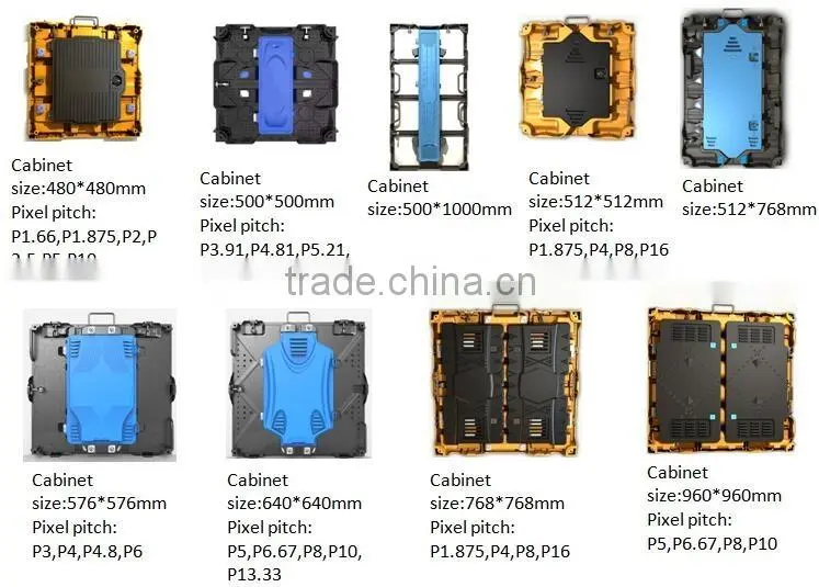 Die casting aluminum cabinet rental led display outdoor smd/P16 P10 P5 P3 led wall/diecasting cabinet rental led display