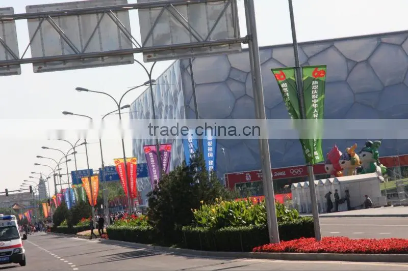 street lamp flag