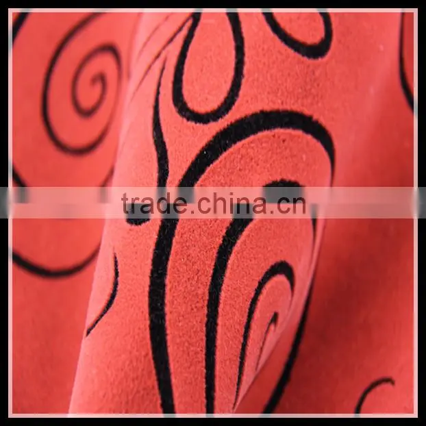 Flock In Flocked Fabric oriental upholstery fabric