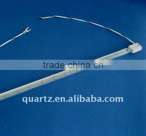 Infrared halogen quartz heater lamp with reflector
