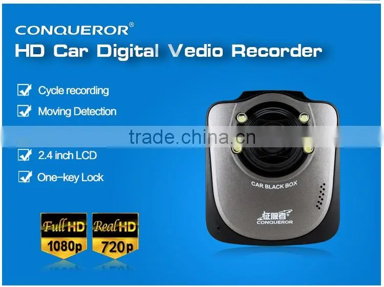 CVR-100H 2.4 inch screen car camera 1080P FULL HD H.264 CAR DVR