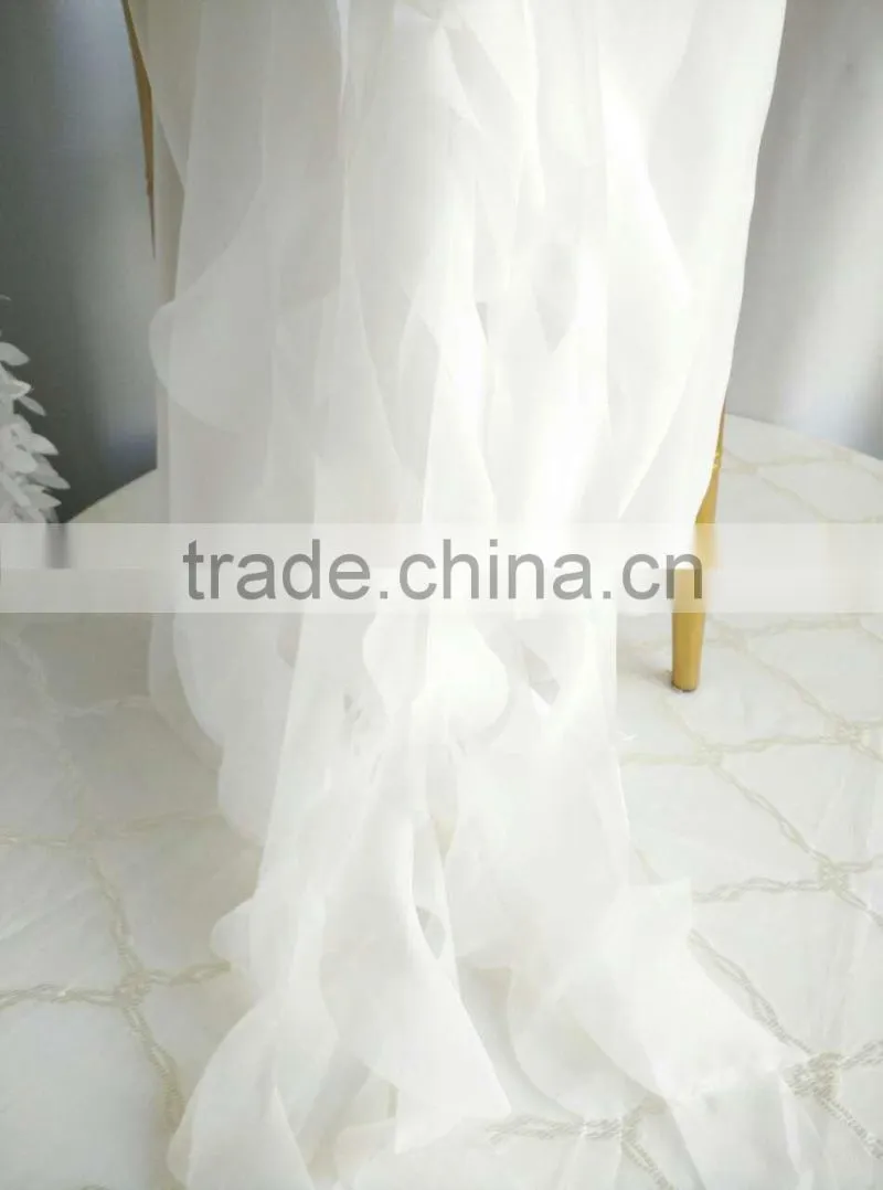 wedding chair cover and chiffon sash