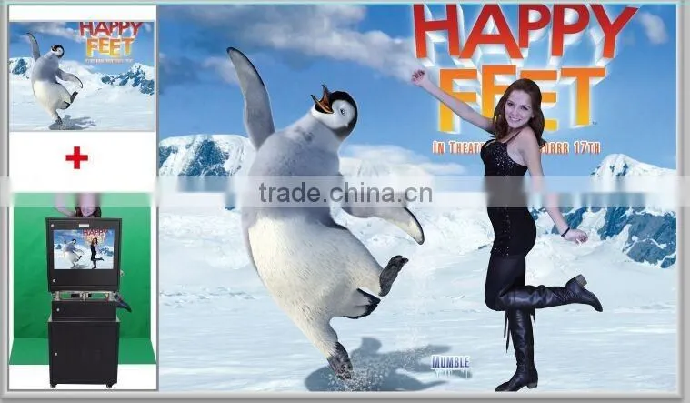 2016 Latest Launched Unlimited 3D Green Screen Foldable Photo Booth