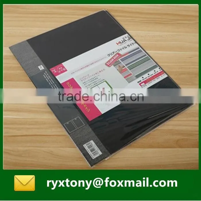 A4 leather hardcover display book