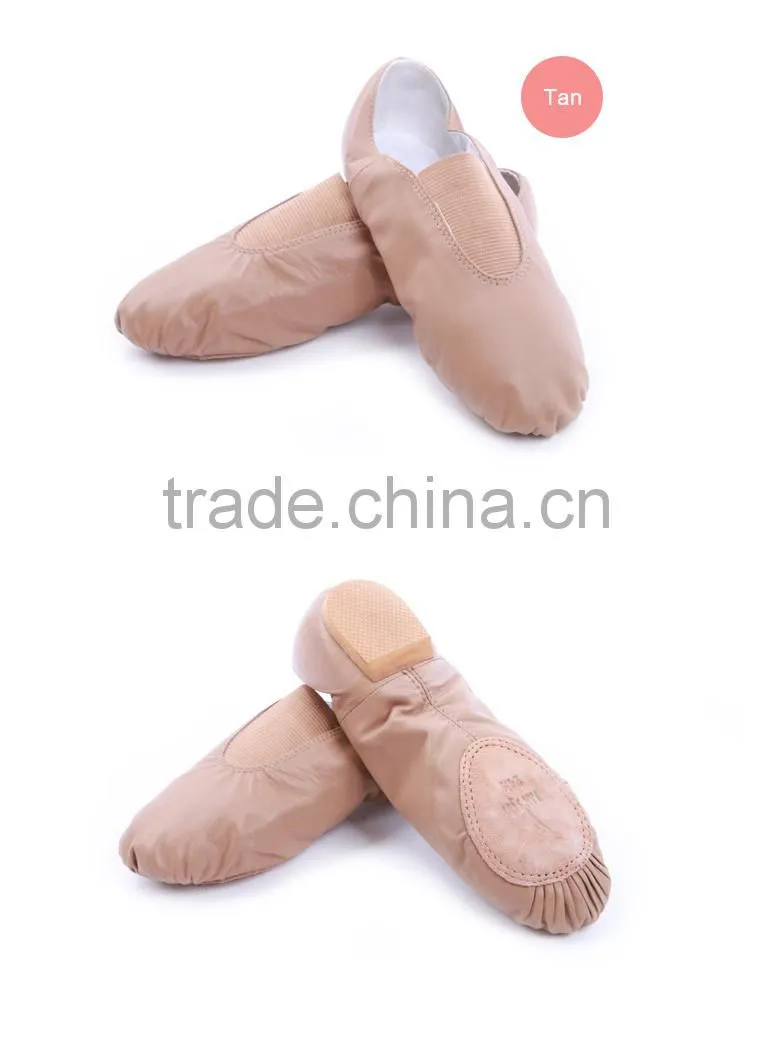 5364 Dance Shoes, Slip on Jazz Shoes, Leather Unisex Jazz Dance Shoes