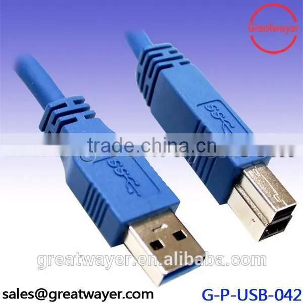UL 2725 22AWG blue new design 3.0 B Male usb cable
