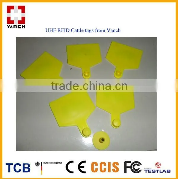 RFID animal ear tag/passive uhf rfid ear tag for cow tracking system