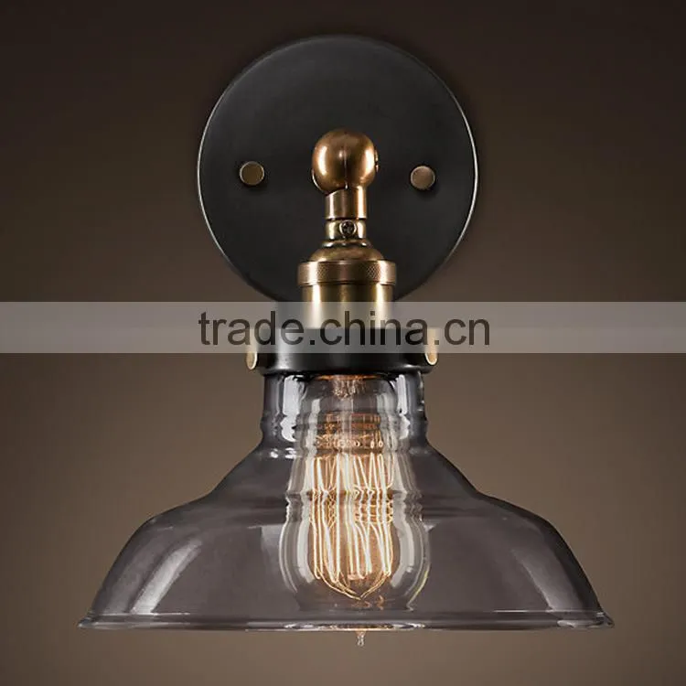 Brass Light Socket Iron Retro Lamps Wall Mounted