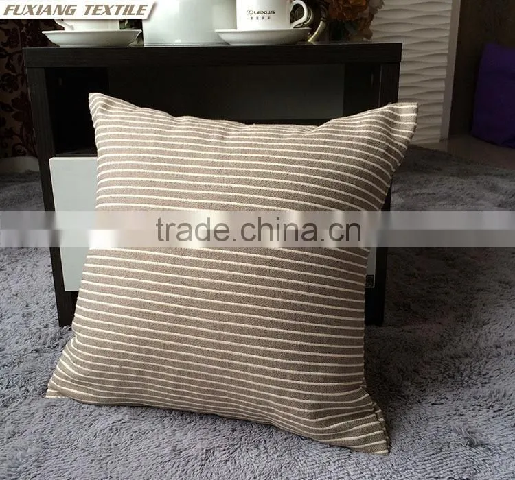 Yarn-Dyed Stripe Plain Back Brace Christmas Chair Cushion Covers