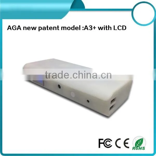New innovative A3 plus portable back up power bank and car jump starter with Intelligent LCD