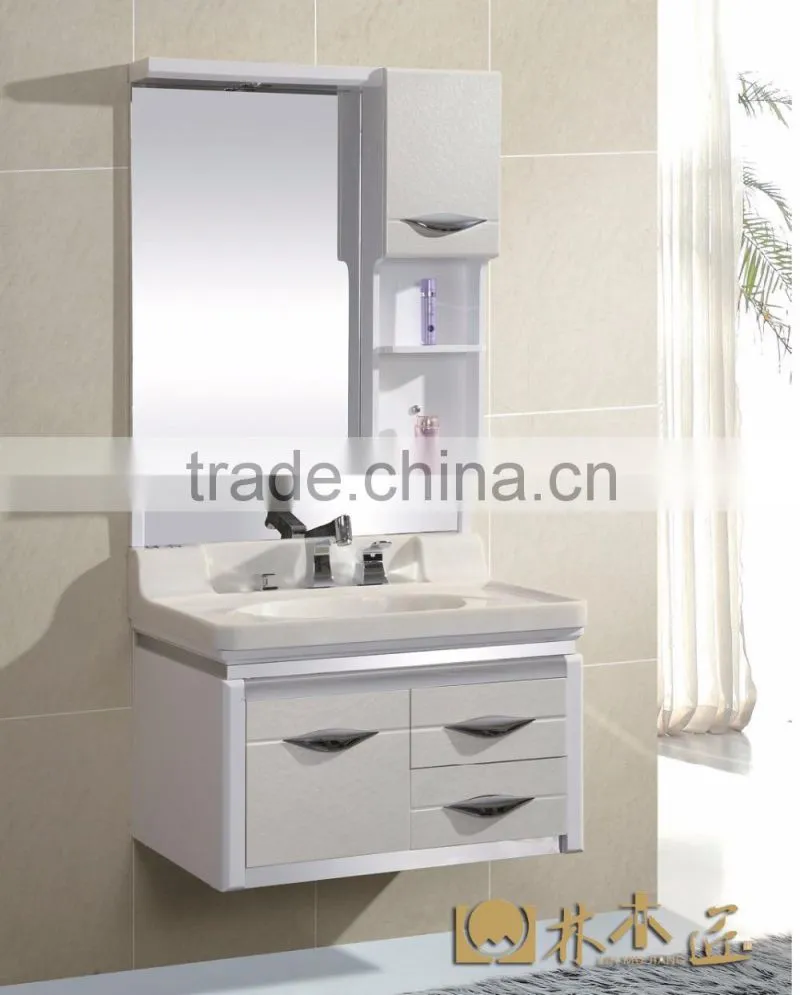 A cabinet of two drawers with different styles pvc bathroom cabinet (EAST-25074/25137/25140/25063/25061)