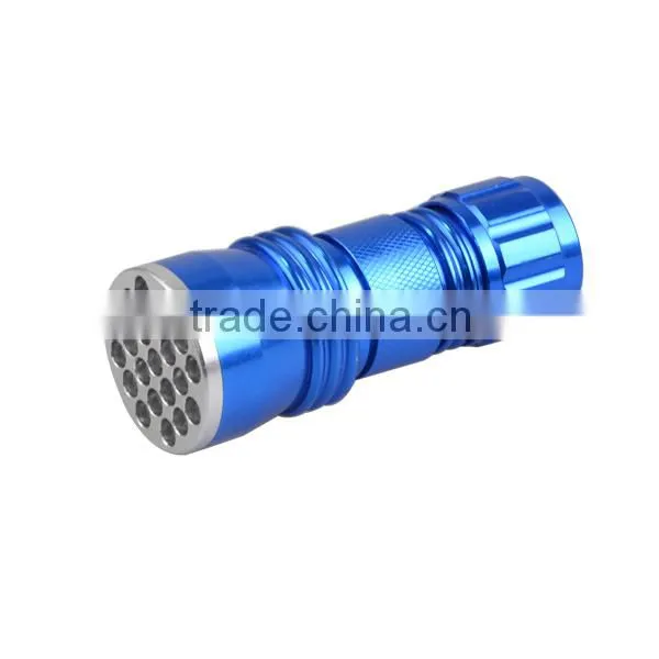 LED UV Flashlight Small 380-385nm Wave Band 21 LED UV Flashlight