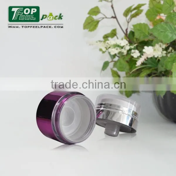 airless pump cream jar for cream , big piston for your special demands 30g 15g 50g