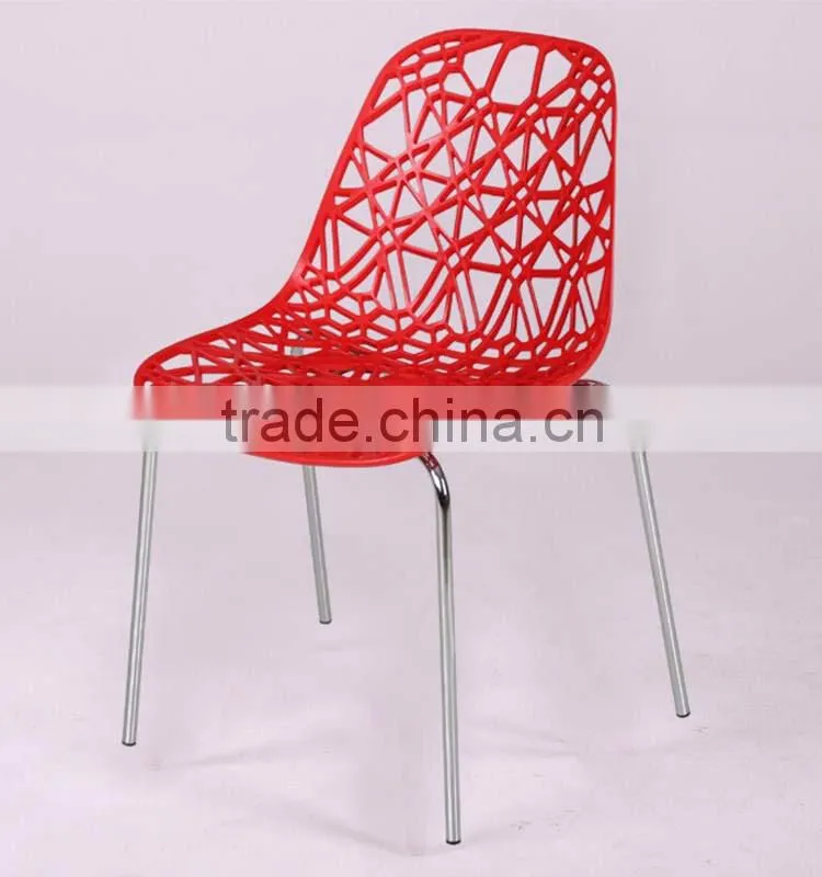 Hollow Personality Design Plastic Chairs Colored Home Goods Grid Office Chair