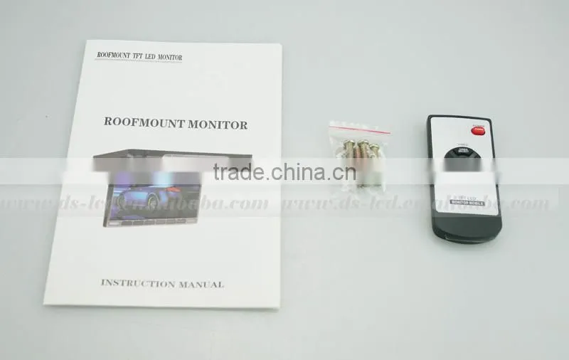 10.2 inch roof monitor new small size design /car flip down lcd monitor