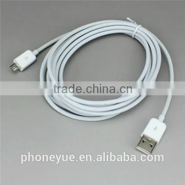 long length 3m/9ft in bulk micro usb data cable for android phone
