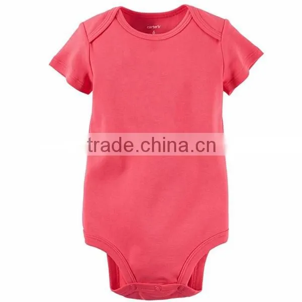 PF-MS-055 cotton 100% plain red baby rompers