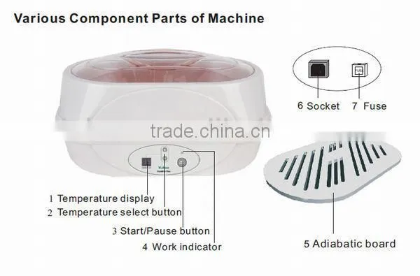 Best selling BR-505 hair removal waxing machine/digital wax heater with temperature control