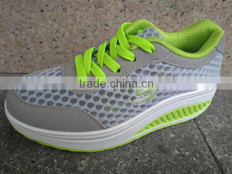 new colourful charming design ladies sport shoes with net
