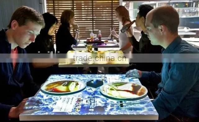 CE, Rohs certified touch monitor for education/restaurant/cafe waterproof table