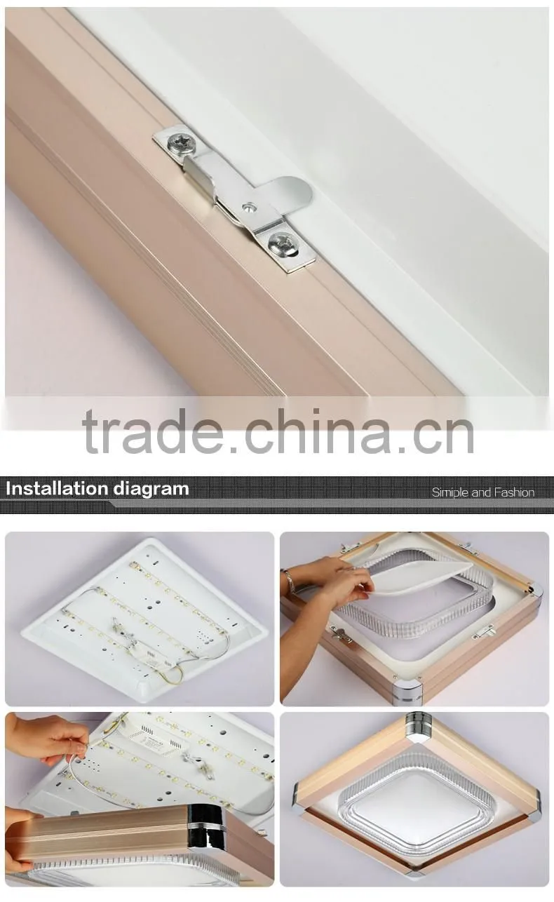 2016 New Design square aluminum led ceiling light 750X750mm
