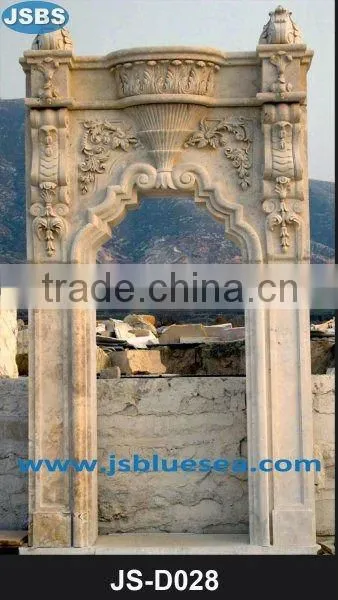 Luxury Hand Carved Marble Entry Door Surround JS-D008Y