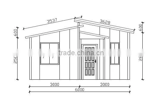 Low cost Fireproof& Earthquakeproof steel concrete panel houses prefabricated house price