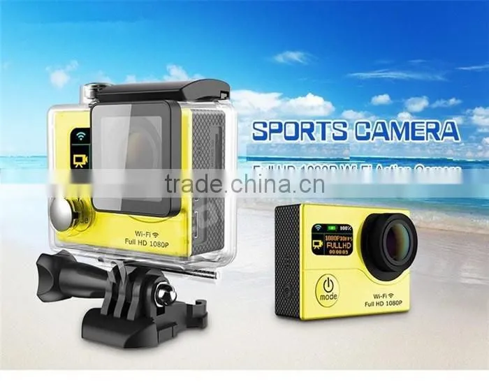 2.0" LCD+0.95" OLED dual screen WiFi 1080p full HD sport camera